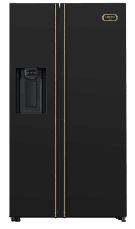Dolce Vita Kjøleskap (Svart/Bronse) - 90 cm