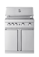 Stainless Collection - Fristående Gasolgrill med 4 effektiva brännare och infravärme 