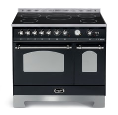 Range cooker - Dolce Vita 90 cm (2 ovens) (Black/Chrome) Induction