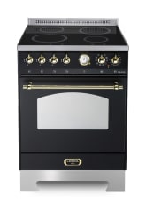 Range cooker - Dolce Vita 60 cm (1 oven) (Black/Brassed) Induction