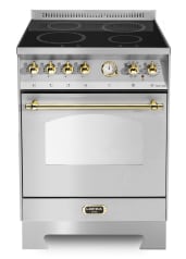 Piano de cuisson - Dolce Vita 60 cm (1 four) (Acier Inoxydable/Laiton) Induction