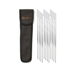 Platta grillspett "paddle skewers" (12st med fodral)