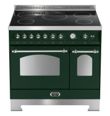 Range cooker - Dolce Vita 90 cm (2 ovens) (Green/Chrome) Induction