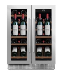 (B-Vara) - Inbyggbar vinkyl Presentationshylla - WineCave 60D2 Stainless 