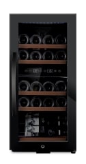 (B-Vare) - Fritstående vinkøleskab - WineExpert 24 Fullglass Black 