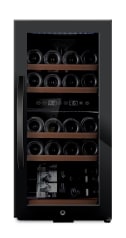 (Outlet) - Fristående vinkyl - WineExpert 24 Fullglass Black 