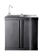 Black Collection - Modul med opvaskebord og opbevaringsskab