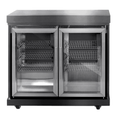 Black Collection - Modul Kühlschrank mit Doppeltüren