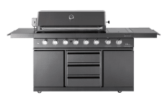 Black Collection - Barbecue à gaz indépendant avec 6 brûleurs et PowerSear Zone infrarouge