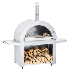 (Outlet) - Stainless Collection - Holzbefeuerter Pizzaofen - Chicago (Edelstahl)