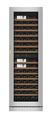 Built-in wine fridge - WineCave 187 Stainless - Brass Handle