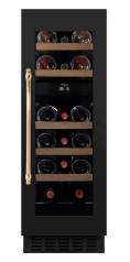 Under-counter wine fridge - WineCave 780 30D Anthracite Black - Brass Handle