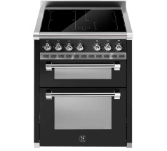 Ascot - Combi-Steam - Induktionsspis 70 cm (2 ugnar) (Nero/Chrome)