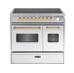 Cuore - Induction Range Cooker 90 cm (2 ovens) (Stainless/Brushed brass)