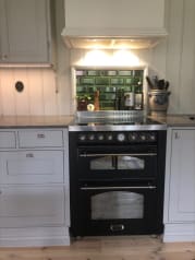 Dolce Vita - Induksjonskomfyr 70 cm (2 ovner) (Svart/Bronse) 