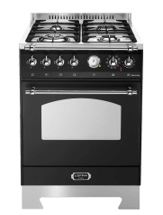 Dolce Vita - Dual Fuel Range Cooker 60 cm (1 oven) (Black/Chrome) 