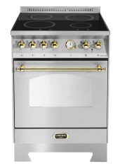 Dolce Vita - Induction Range Cooker 60 cm (1 oven) (Stainless/Brassed) 