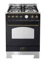 Dolce Vita - Gasherd 60 cm (1 Backofen) (Schwarz/Bronze)