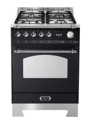 Piano de cuisson - Dolce Vita 60 cm (1 four à gaz) (Noir/Chrome) Gaz