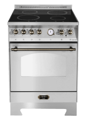 Piano de cuisson - Dolce Vita 60 cm (1 four) (Acier Inoxydable/Bronze) Induction