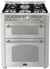 Piano de cuisson - Dolce Vita 70 cm (2 fours) (Acier inoxydable/Laiton) Gaz