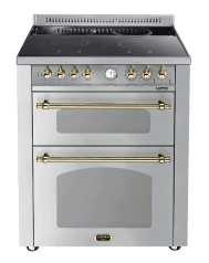 Piano de cuisson - Dolce Vita 70 cm (2 fours) (Acier inoxydable/Laiton) Induction