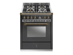 Ascot - Combi-steam - Gasspis 70 cm (1 ugn) (Antracite/Bronze) 