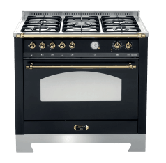 Piano de cuisson - Dolce Vita 90 cm (1 four) (Noir/Laiton) Gaz