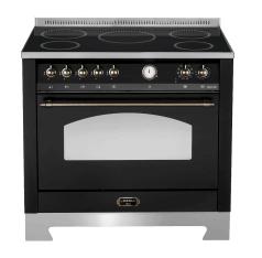 Piano de cuisson - Dolce Vita 90 cm (1 four) (Noir/Bronze) Induction