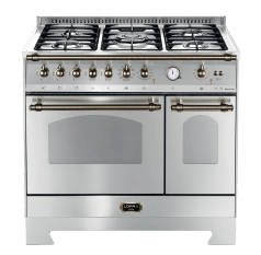 Piano de cuisson - Dolce Vita 90 cm (2 fours) (Acier Inoxydable/Bronze) Gaz
