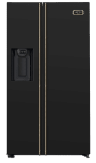 Dolce Vita Kühlschrank (Schwarz/Bronze) - 90 cm
