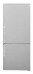 Professional - 76 cm fritstående kølefryseskab  (Rustfrit)