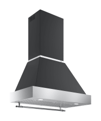 Fläkt Heritage 90 cm (Svart/Rostfri)