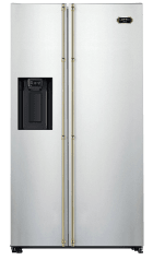Dolce Vita Refrigerator (Chrome/Brassed) - 90 cm