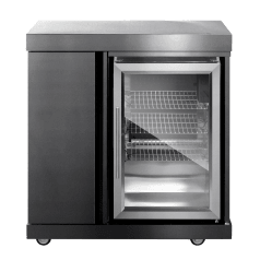 Myoutdoorkitchen - Classic Line Black - Fridge and storage module
