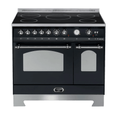 piano-de-cuisson-dolce-vita-90-cm-2-fours-noir-chrome-induction
