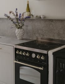 Piano de cuisson - Dolce Vita 60 cm (1 four) (Noir/Laiton) Induction