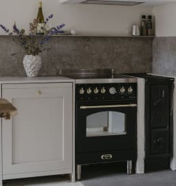 Piano de cuisson - Dolce Vita 60 cm (1 four) (Noir/Laiton) Induction