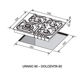 Gasstopp Dolce Vita 60 cm svart