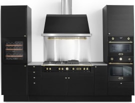 Spispaket - Dolce vita - Rangetop + Ugn + Fläkt - Svart/Mässing