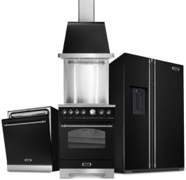 Kjøkkenpakke - Lofra Dolce Vita 60 cm (Komfyr + Oppvaskmaskin + Kjøleskap + Vifte + Veggbeskyttelse) Induktion