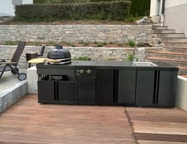 Black Collection - Module met aanrecht en opbergkast 