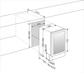 Enfriador de cerveza encastrable - BeerServer 40 Stainless