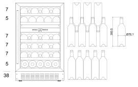 Wein- und Bierkühlschrank Kombipaket 90 cm 
