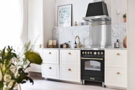 Dolce Vita - Induksjonskomfyr 60 cm (1 ovn) (Svart/Messing) 