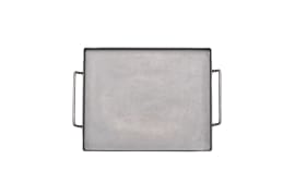 Grillplatte aus Carbonstahl 17 x 21 cm