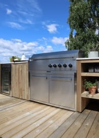 Nordic Line - Grunnmodul med dør 120 cm (2 moduler) - Rustfri