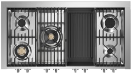 Genesi - Combi-steam - Gasspis 120 cm (2 ugnar) (Bordeaux) + BBQ