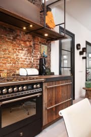 Ascot - Combi-steam - Gaskomfyr 90 cm (1 ovn) (Nero/Brass)