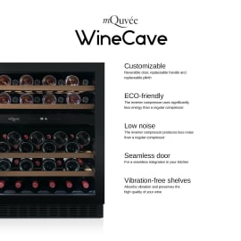 Vinkøleskab til indbygning - WineCave Stainless